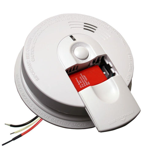 Kidde i4618 Ionization Smoke Alarm, N, Hardwired with 9V Battery Backup