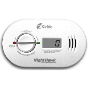 Kidde KN-COPP-B-LP Carbon Monoxide Detector, Battery Powered Nighthawk w/Digital Display