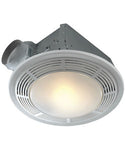 Broan-Nutone 8663RP Decorative Fan/Light, White Plastic Grille, 100 Watt Incandescent Light, Title 24 compliant.