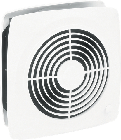 Broan-Nutone 511 8", Room To Room  Fan, White Square Plastic Grille, 180 CFM.