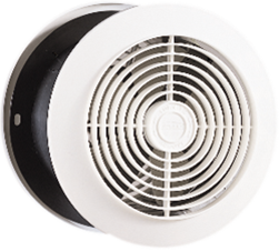 Broan-Nutone 512 6", Room to Room Fan, 8" Round Plastic Grille, 90 CFM.