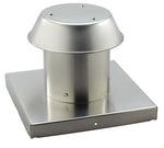Broan-Nutone 612CM Roof Cap, For Flat Roof, Aluminum, Up to 12" Round Duct.