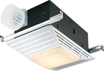 Broan-Nutone 659 Heater/Fan/Light, White Plastic Grille, 50 CFM.