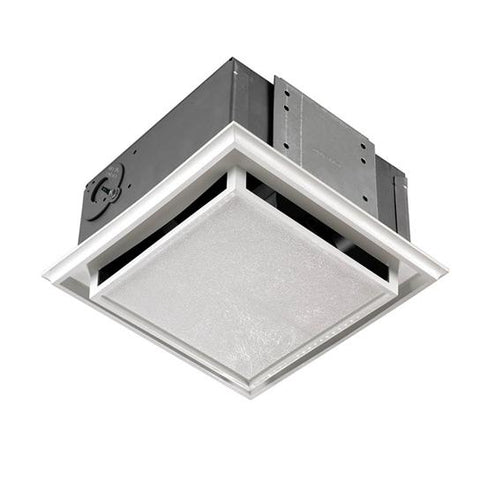 Broan-Nutone 682NT Ceiling/Wall Fan, Duct-Free, White Plastic Grille, 1.0 amp. Charcoal Filter.