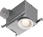 Broan-Nutone 744FL Fan/Light, Recessed, Fluorescent Light, 14 Watt 4-pin R30 fluorescent bulb (bulb included),  UL Listed, 70 CFM.