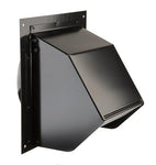 Broan-Nutone 843BL Wall Cap, Black, for 6" round duct