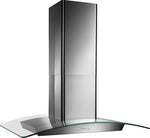 Broan-Nutone EI5936SS 35-3/8" X 25-5/8", Island version, Stainless steel, Curved Glass Canopy, 500 CFM, Electronic contro