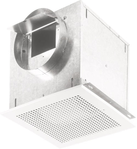 Broan-Nutone L100MG Ceiling Mount Ventilator, High Capactiy, 115 CFM Horizontal/Vertical, 0.9 Sones. Metal grille. 6" rd. duct connector. 120V.