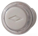Broan-Nutone PB18WHCL Door Chime Pushbutton, clear with white cap — unlighted