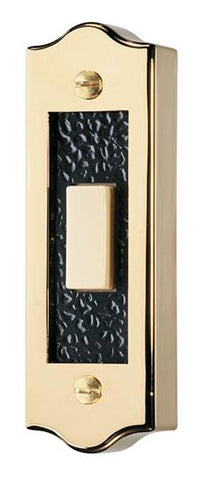 Broan-Nutone PB19LGL Door Chime Pushbutton, polished brass — lighted