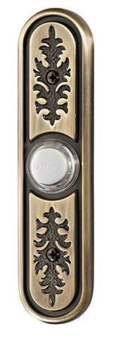 Broan-Nutone PB64LAB Door Chime Pushbutton, lighted in antique brass