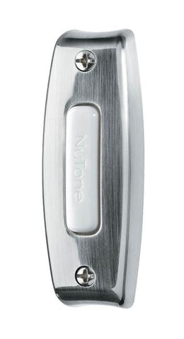 Broan-Nutone PB7LSN Door Chime, Pushbutton, lighted in satin nickel