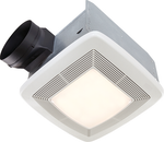Broan-Nutone QTXE110FLT Ultra Silent Bath Fan, Fan/Light, 42W Fluoresent Light, 4W Nightlight, 110 CFM. Title 24 Compliant, Energy Star® Qualified.