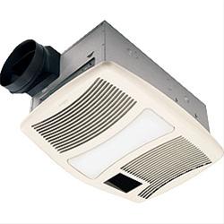 Broan-Nutone QTXN110HFLT 110CFM Ventilation Fan with Heater and Flourescent Light