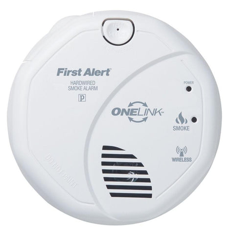 brk sa520b first alert smoke alarm wireless 120v hardwired interconnectable onelink w battery backup