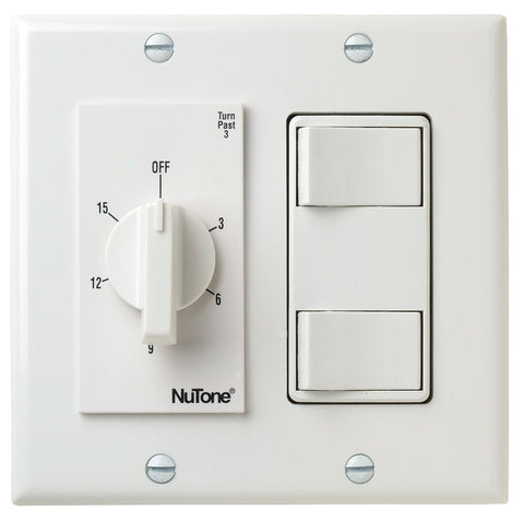 Broan-Nutone VS69WH 15 Min. Timer/2 On/Off Switches (White)